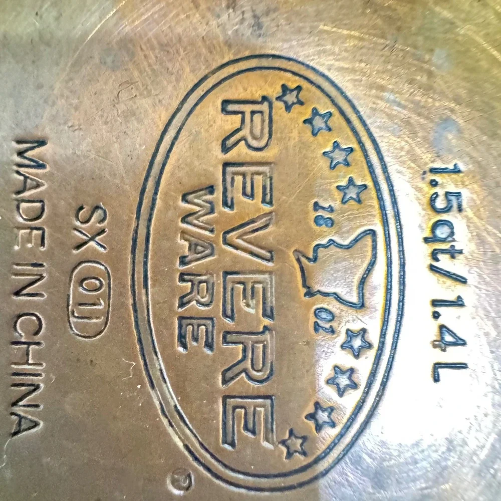VTG Revere Ware‎ Copper Bottom Stainless Steel 10in Skillet and 1.5qt Saucepan